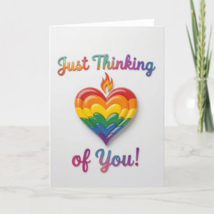 Pride Rainbow Love, LGBTQIA Holiday Card