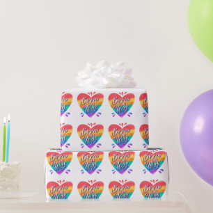 Pride Rainbow Love Wrapping Paper