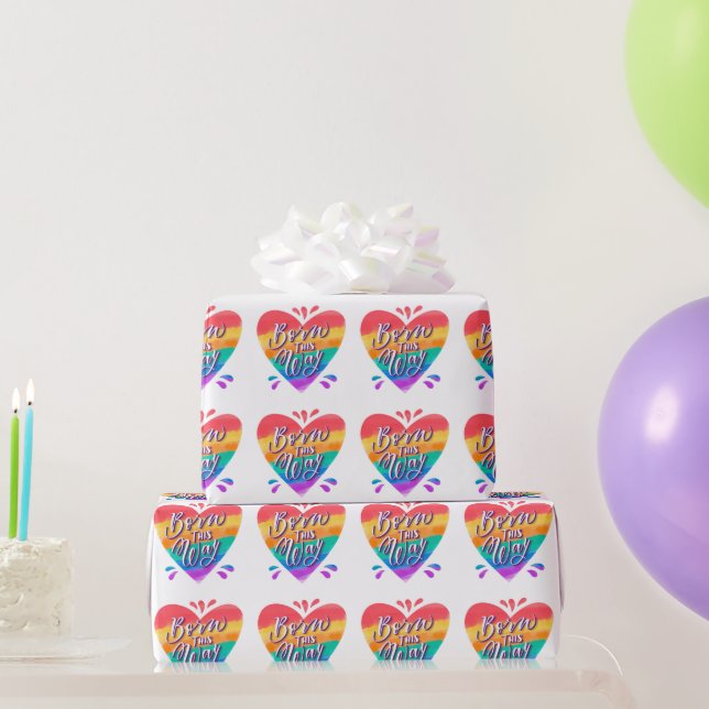Pride Rainbow Love Wrapping Paper (Party Gifts)