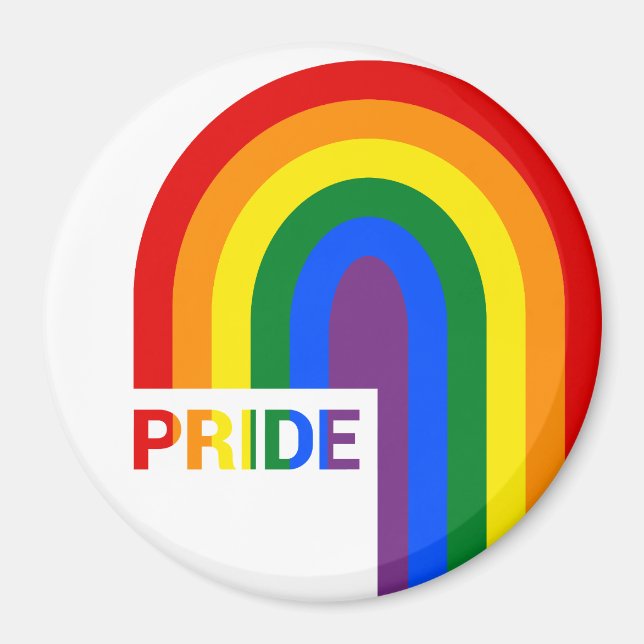 Pride Rainbow Magnet (Front)