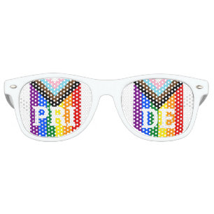 PRIDE Rainbow retro Shades /Fun Party Sunglasses
