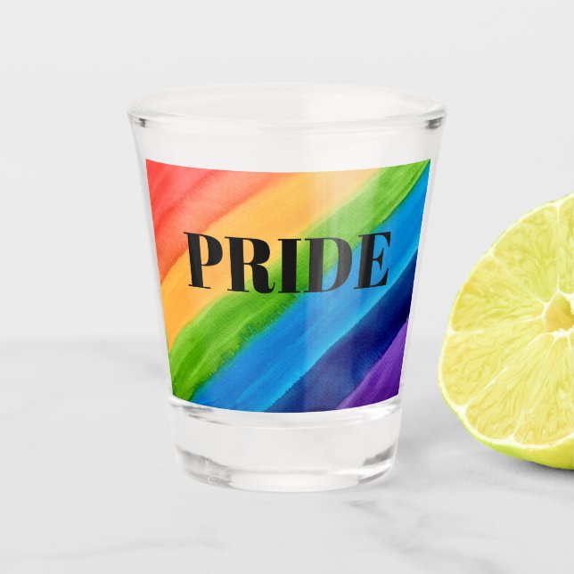 Pride Rainbow Shot glass (Front)