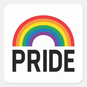Pride Rainbow Square Sticker
