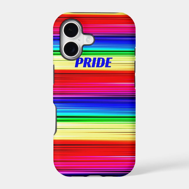 PRIDE Rainbow Stipes Colourful Trendy Chic (Back)