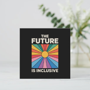 Pride Rainbow The Future is Inclusive LGBTQ  Invitation