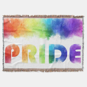 Pride Rainbow Throw Blanket