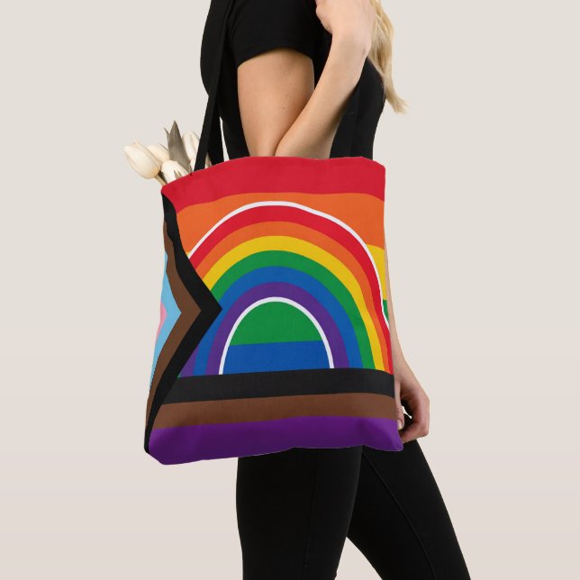 Pride Rainbow  Tote Bag (Close Up)
