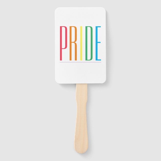 PRIDE Rectangle Hand Fans (Front)
