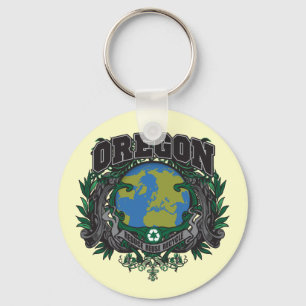 Pride Recycle Oregon Key Ring