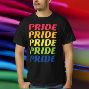 PRIDE Repeat Typography T-Shirt