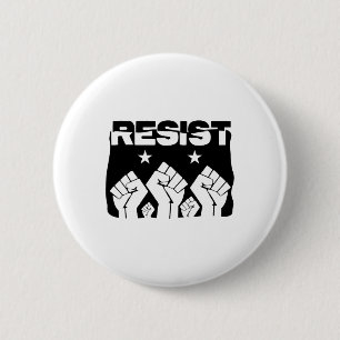 Pride Resist Revolution Fist Political Resistance  6 Cm Round Badge