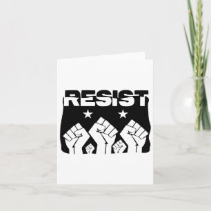 Pride Resist Revolution Fist Political Resistance Card