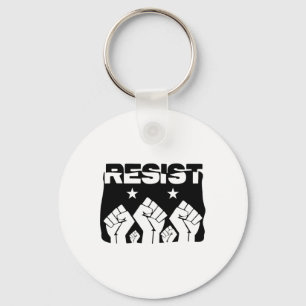 Pride Resist Revolution Fist Political Resistance Key Ring