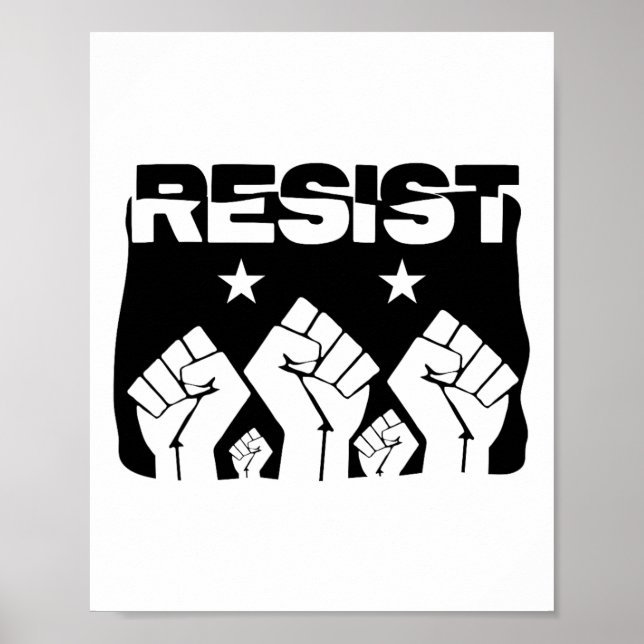 Pride Resist Revolution Fist Political Resistance  Poster (Front)