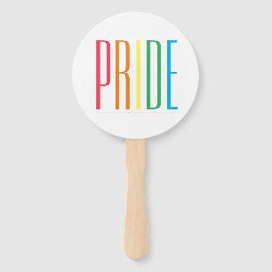 PRIDE Round Hand Fans