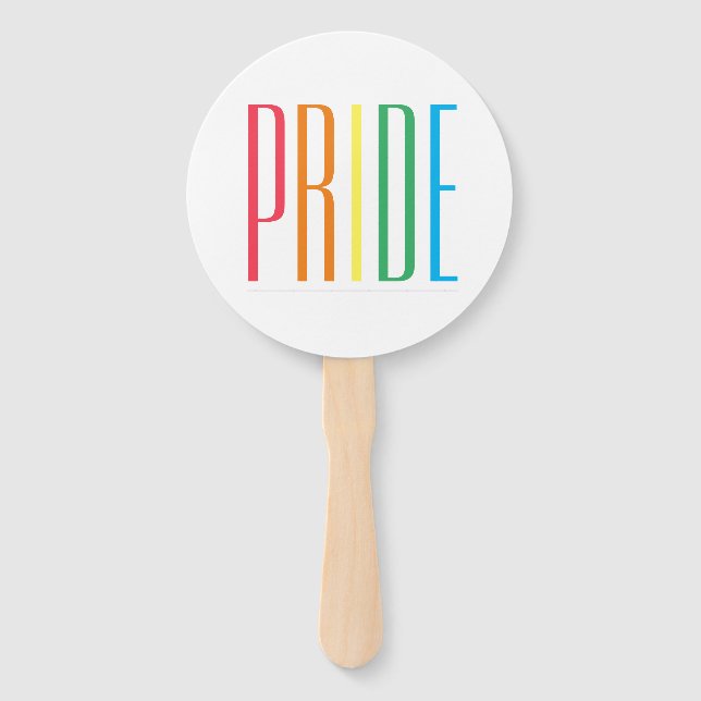 PRIDE Round Hand Fans (Front)