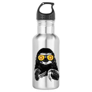 Pride Sloth Yellow Intersex Flag Sunglasses 532 Ml Water Bottle