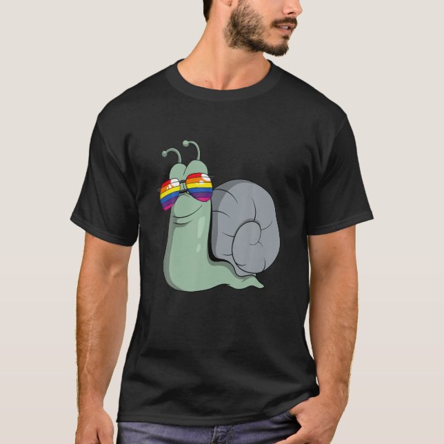 Pride Snail LGBT T-Shirt (Front)