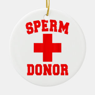 PRIDE SPERM DONOR DISPENSER FUNNY HALLOWEEN COSTUM CERAMIC ORNAMENT