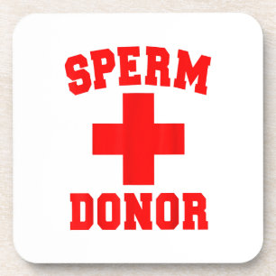 PRIDE SPERM DONOR DISPENSER FUNNY HALLOWEEN COSTUM COASTER