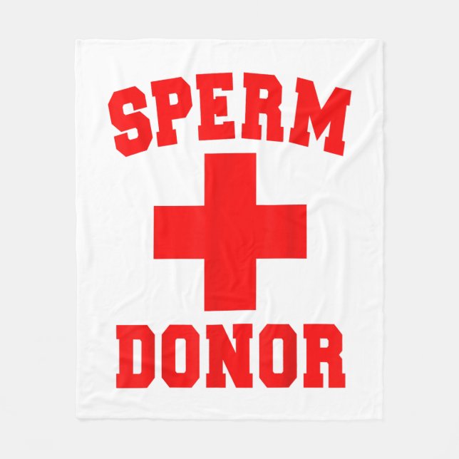 PRIDE SPERM DONOR DISPENSER FUNNY HALLOWEEN COSTUM FLEECE BLANKET (Front)