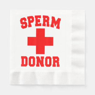 PRIDE SPERM DONOR DISPENSER FUNNY HALLOWEEN COSTUM NAPKIN