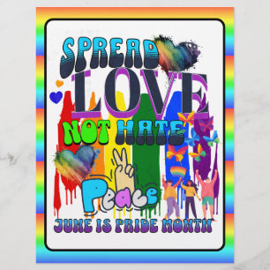 Pride   Spread Love Not Hate Flyer