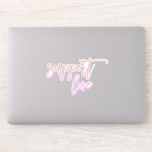 Pride Statement Support Love Pink Glitter Laptop (Computer)