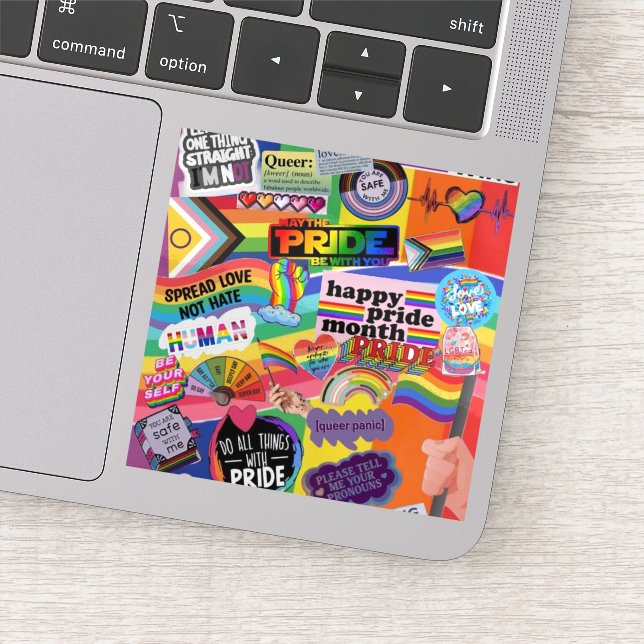" Pride Sticker " perfect for everything you love! (Detail)