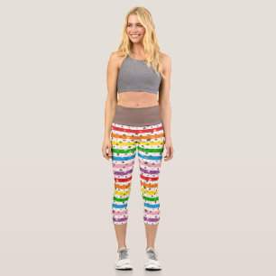 pride stripes capri leggings