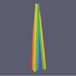 Pride Stripes: Vertical Rainbow Flag Tie