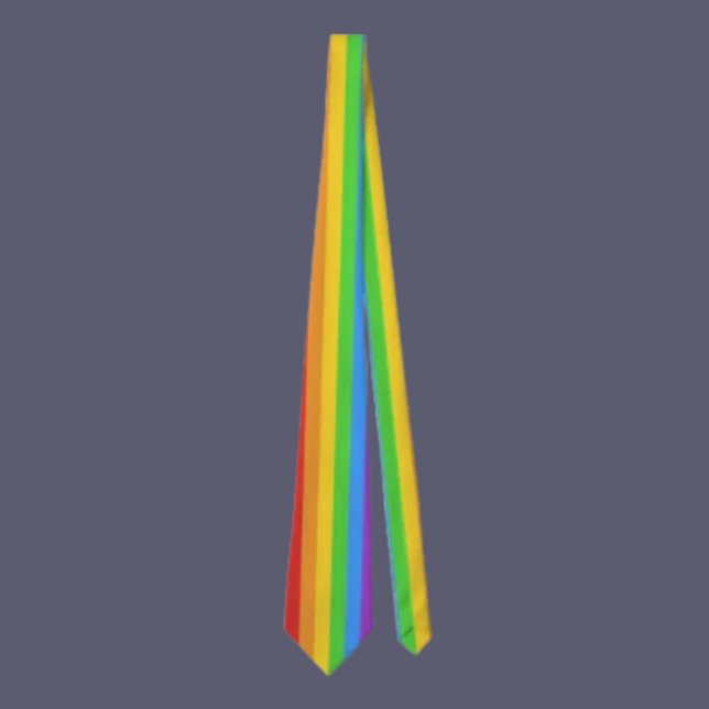 Pride Stripes: Vertical Rainbow Flag Tie (Creator Uploaded)