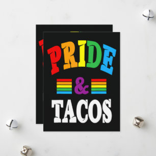 Pride Tacos Lgbt Lgbtq Gay Holiday Card