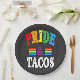 Pride Tacos Lgbt Paper Plate