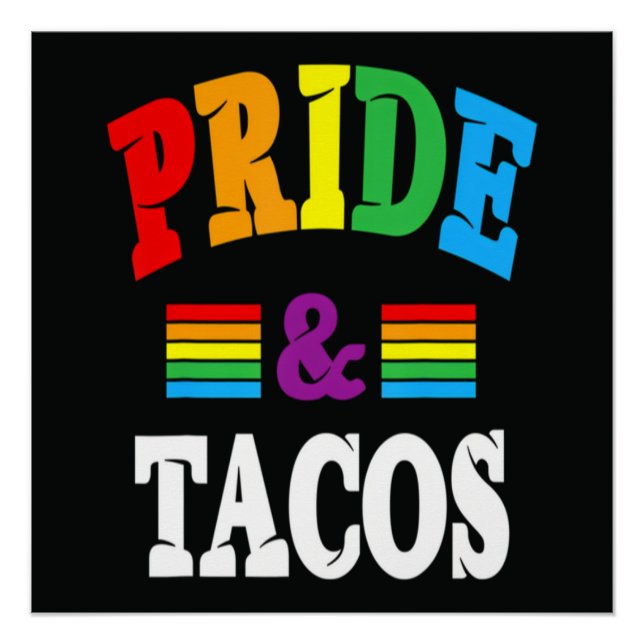 Pride Tacos Lgbt Poster (Front)