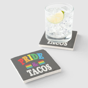 Pride Tacos Lgbt Stone Coaster