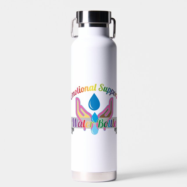 PRIDE Themed Emotional Support Water Bottle (22oz) (Front)