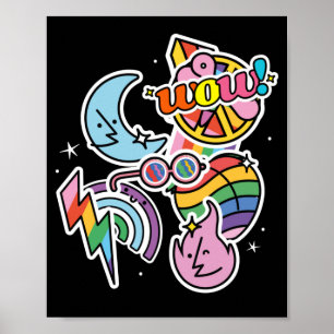 Pride thunder. Rainbow love. Wow love Poster