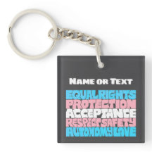PRIDE Trans flag LGBT personalised Name or Text 