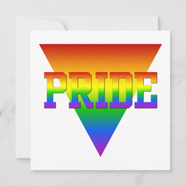 Pride Triangle invitation, customise Invitation (Front)