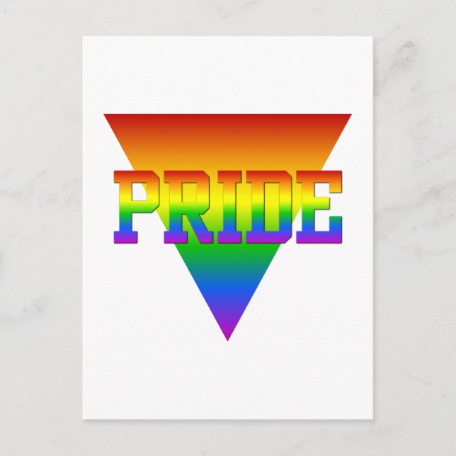 Pride Triangle postcard, customise Postcard (Front)