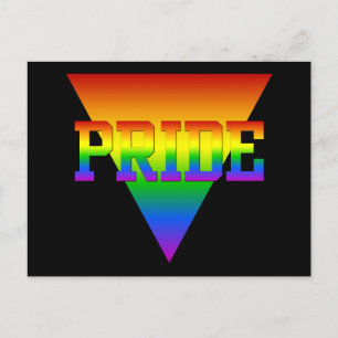 Pride triangle postcard, customise postcard