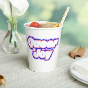 Pride Typography Art Paper Cups