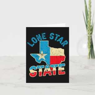 Pride Usa Patriot Lone Star State Texas Independen Card