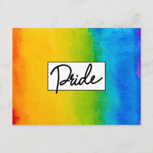 Pride Watercolor Style Postcard