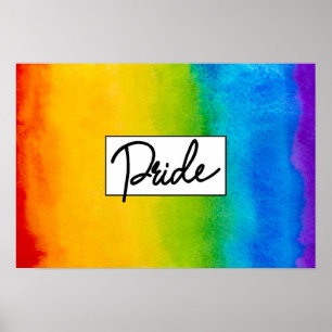 Pride Watercolor Style Poster