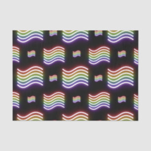 Pride Wave Neon Signs Tissue Paper
