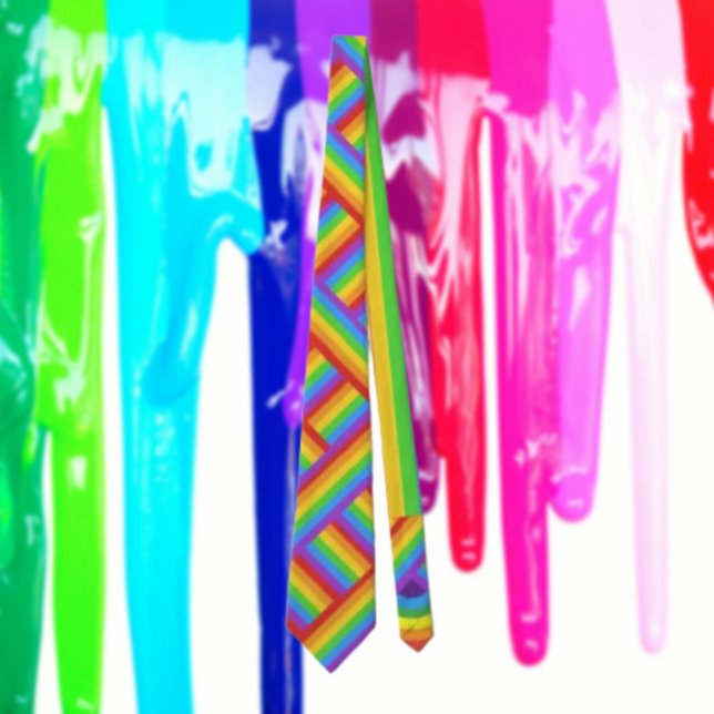 Pride Weave: Interwoven Rainbow Flag Tie (Creator Uploaded)