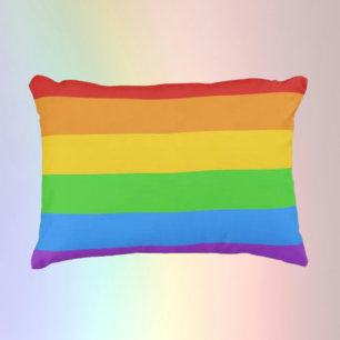 Prideful Comfort: Rainbow Flag Decorative Cushion