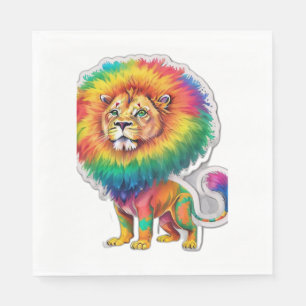 Prideful Pals The Rainbow Roamer Sticker Sticker 5 Napkin
